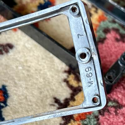 1957-1965 Gibson black M-69 humbucker pickup rings MR490 MR491 + screws + springs M69 image 8