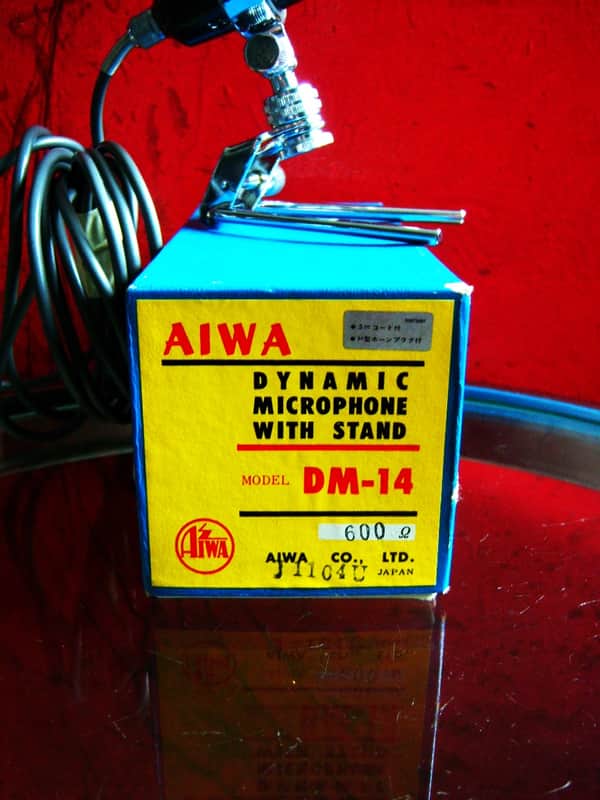 AIWA DM-14 ダイナミックマイク Vintage 1960's Aiwa DM-14 dynamic harp microphone High Z w
