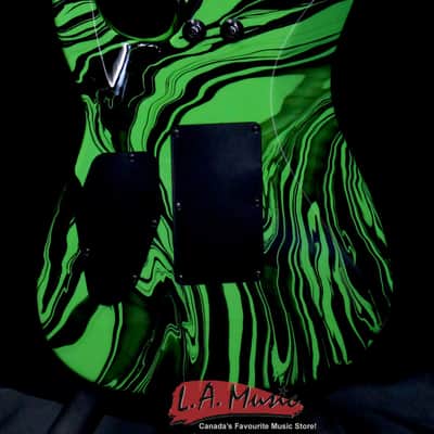 Jackson Pro DK2M Limited Run, Maple Fingerboard, Slime Green Swirl 2914112567 image 6