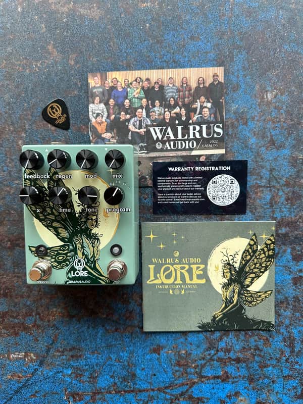 Walrus Audio Lore Reverse Soundscape Generator 2022 - Present - Muted Green / Dark Green Fairy image 1