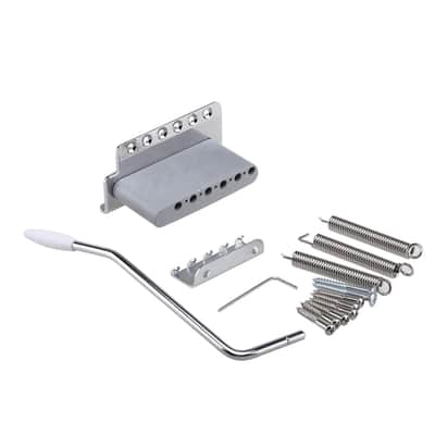 Wilkinson 54mm(2-1/8th) Full Block Strat Tremolo Bridge Chrome image 3