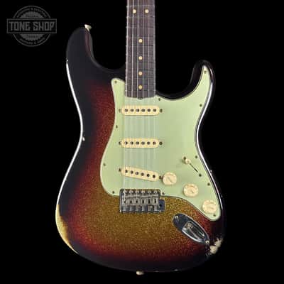 Fender Custom Shop 1963 Stratocaster Relic 3 Tone Sunburst Sparkle w/case TSLTD9OF10 image 1