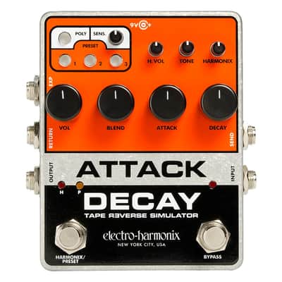 Electro-Harmonix Attack Decay Tape Reverse Sim Pedal image 1