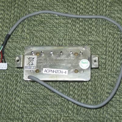 ONE new old stock A+ Epiphone ACPNHZCN-4 Alnico Classic Pro NECK, ZEBRA Humbucker, 7.7k Alnico V, Quick Connect, 4 conductor + screws & springs (2023) part of Epiphone's Pro Series Line of Humbuckers - which is called ProBUCKER image 19