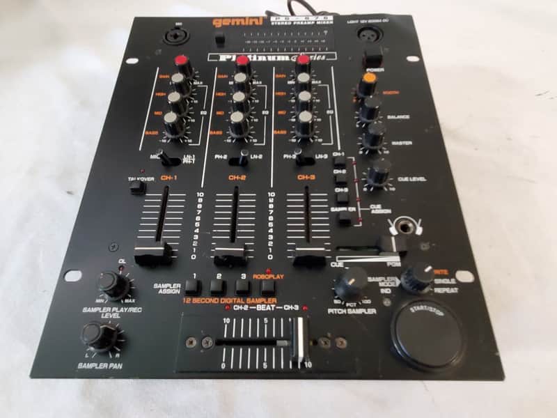 Gemini PS-676 Stereo Preamp Mixer - Platinum Series - Good Used