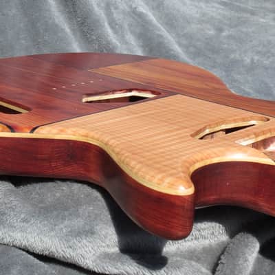 Babik Custom Telecaster Style body, Les Paul shape, Canary wood on Cedar, Light Weight, Handmade 2026 image 9
