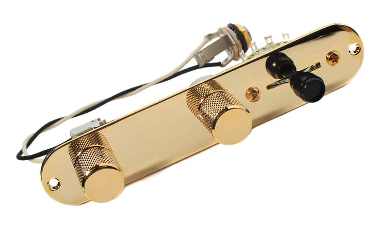 920D Custom Shop T7W-G Nashville Tele 7-Way Control Plate Loaded w/ CTS Pots, CRL Switch image 1