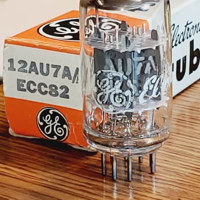 12AU7A GE NOS/NIB MaxiPreamp2/TV7 Tested (1)Tube Lot image 1