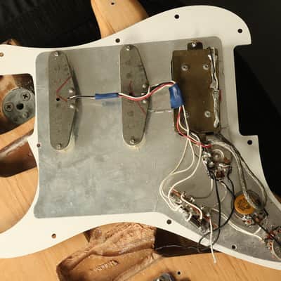 1974 Fender Stratocaster HSS Natural Refinish w/ Dimarzio humbucker image 25