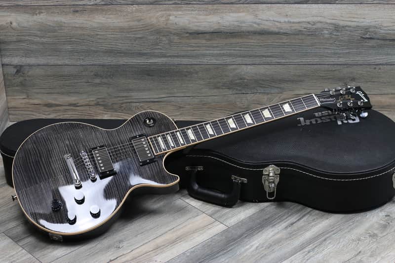 Gibson Les Paul Chad Kroeger Standard Blackwater 2010 Charcoal Flame image 1