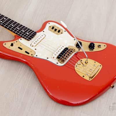 2004 Fender Custom Shop Masterbuilt Dennis Galuszka ‘62 Jaguar Fiesta Red + Gold Hardware w/ Case, CoA image 10