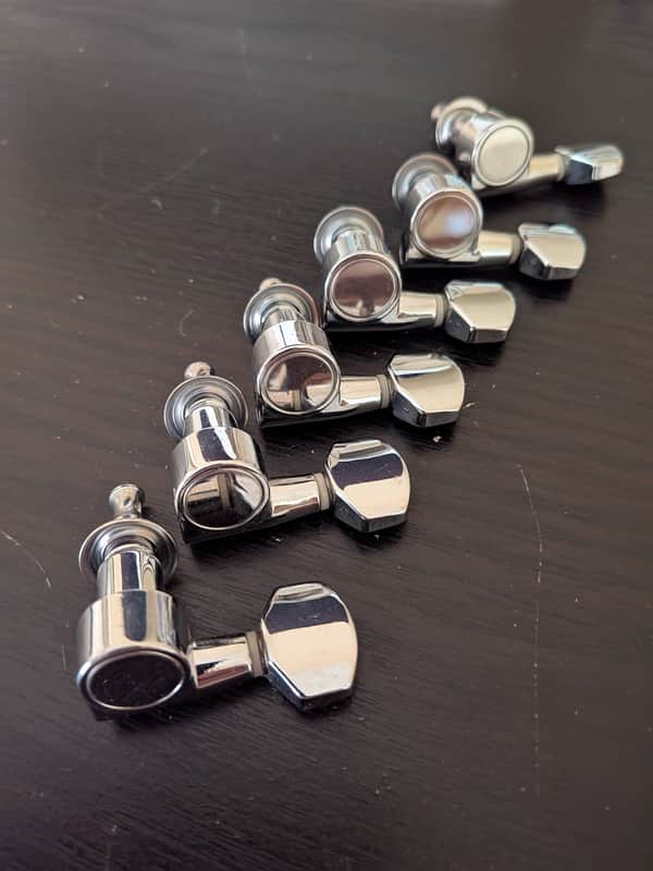 G&L G&L 6 In Line Chrome Tuners Left Hand - Chrome image 1