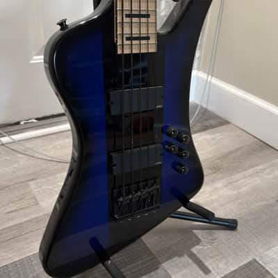 Jackson David Ellefson Signature Kelly Bird V - Blue Burst image 7