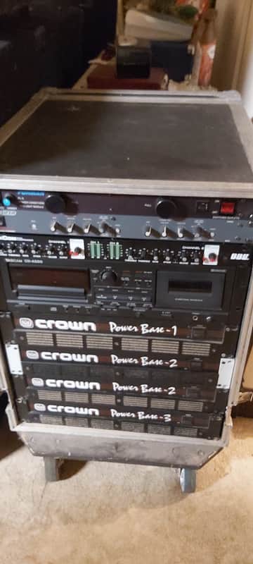 4-Crown Power Base 2-Channel Power Amplifiers 1990s - Black image 1
