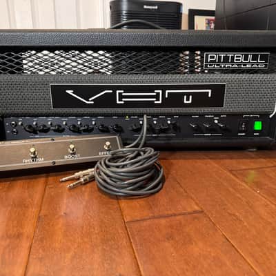 VHT Pittbull Ultra-Lead G-100-UL Tube Head (1993) – Factory Confirmed #3 Ever Built – Original FC-1 Footswitch & Manual image 1