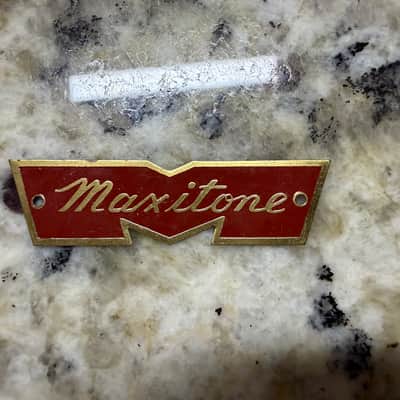 Maxitone Headstock Logo Emblem Badge 60s image 1