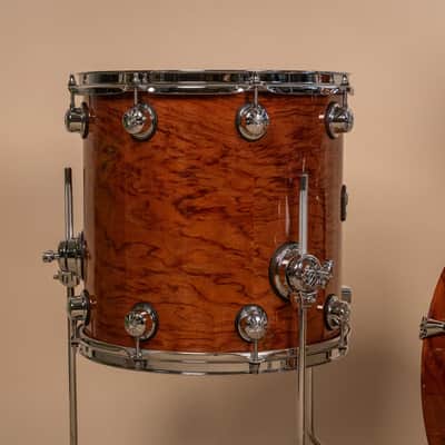 Natal Natural Bubinga Bop Drum Set 14x18 8x12 14x14 and 5x13 image 9