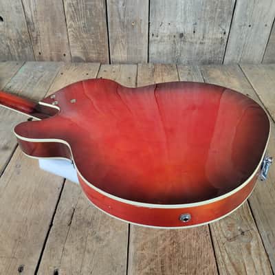 Harmony Rocket H53 1959-1965 with Bigsby with Floating Jazz Pickup - Nickel - Red image 13