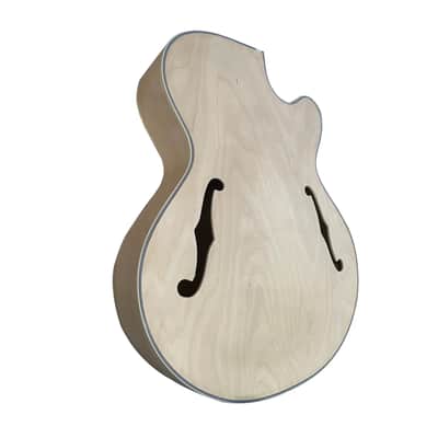 Single Cut Hollow Jazz Guitar Body DIY Project image 6