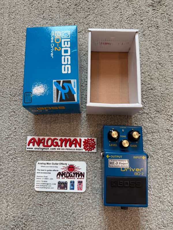 Analogman Boss BD-2 Blues Driver with Mod | Reverb