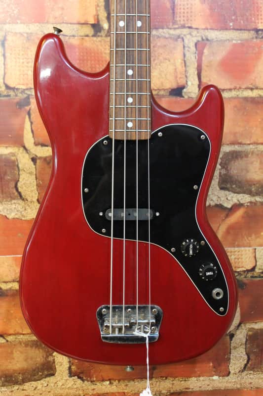 1978 Fender Musicmaster Bass - Wine Red image 1