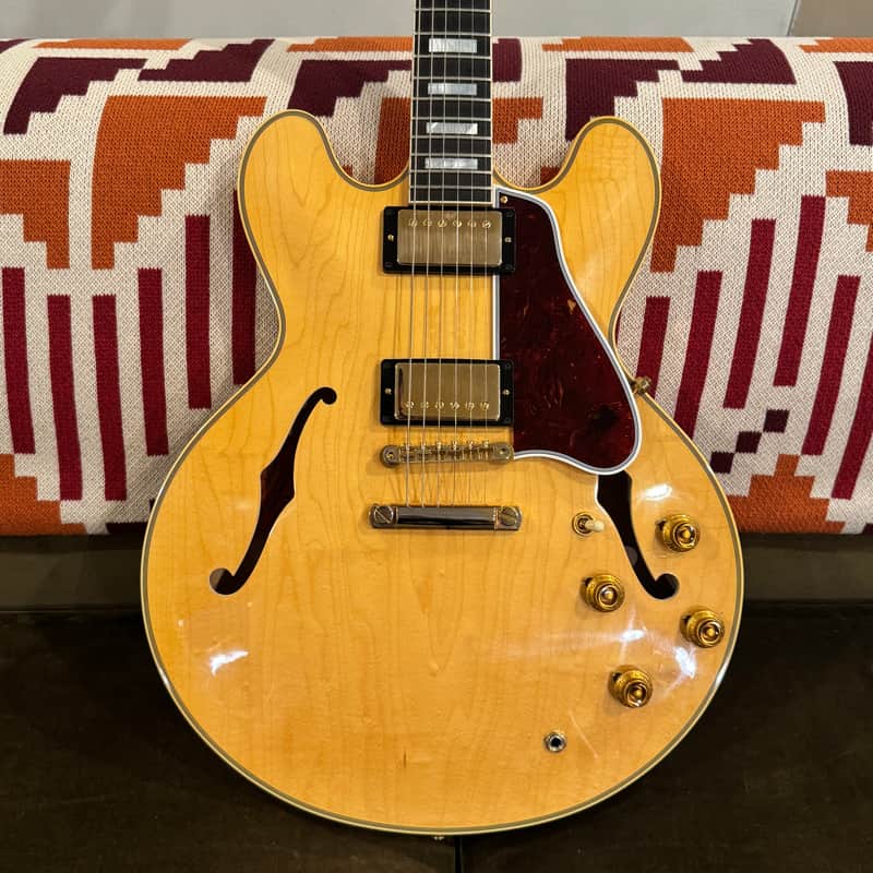 Gibson 1959 ES-355 Reissue Stop Bar VOS, Vintage Natural - 2019 Custom Shop Demo (Demo Shop) image 1