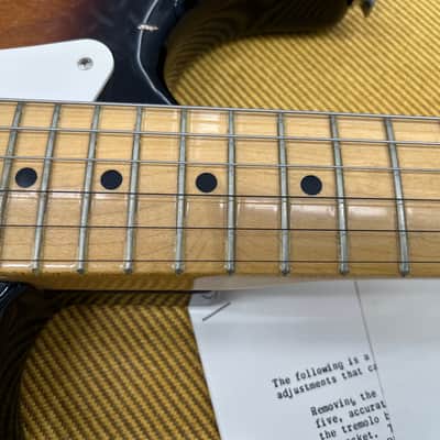 RARE! Fender American Vintage AVRI '54 Stratocaster Limited edition of 1954 COA 2014 Burst USA Case Candy Papers_234 image 8