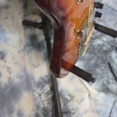 Vintage RARE 1964 Palmer by Kawai Japan Solid Body Twin Gold Foil Guitar Mirror'd Pickguard New Strings Pro Setup Original Soft Shell Case image 5