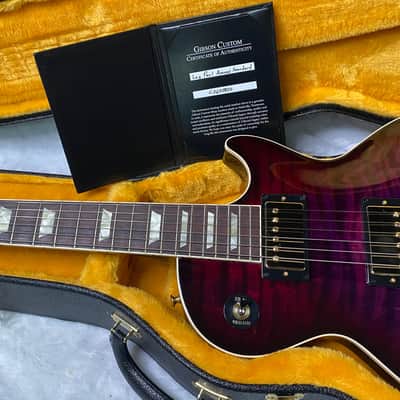 NEW! Gibson Custom Les Paul Axcess Standard Figured Top Floyd Rose Electric Guitar - Greatest Hits II - Authorized Dealer - Tri-Berry Burst - WOW! 8.3lbs - G07307 image 13