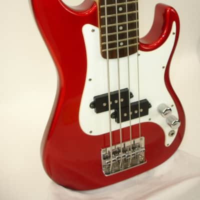Samick by Greg Bennett Corsair MCR-1 Mini Bass Guitar, Metallic Red image 2