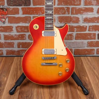 Gibson Les Paul Deluxe Plain Maple Top Cherry Sunburst 1976 w/Hard Shell Case image 1