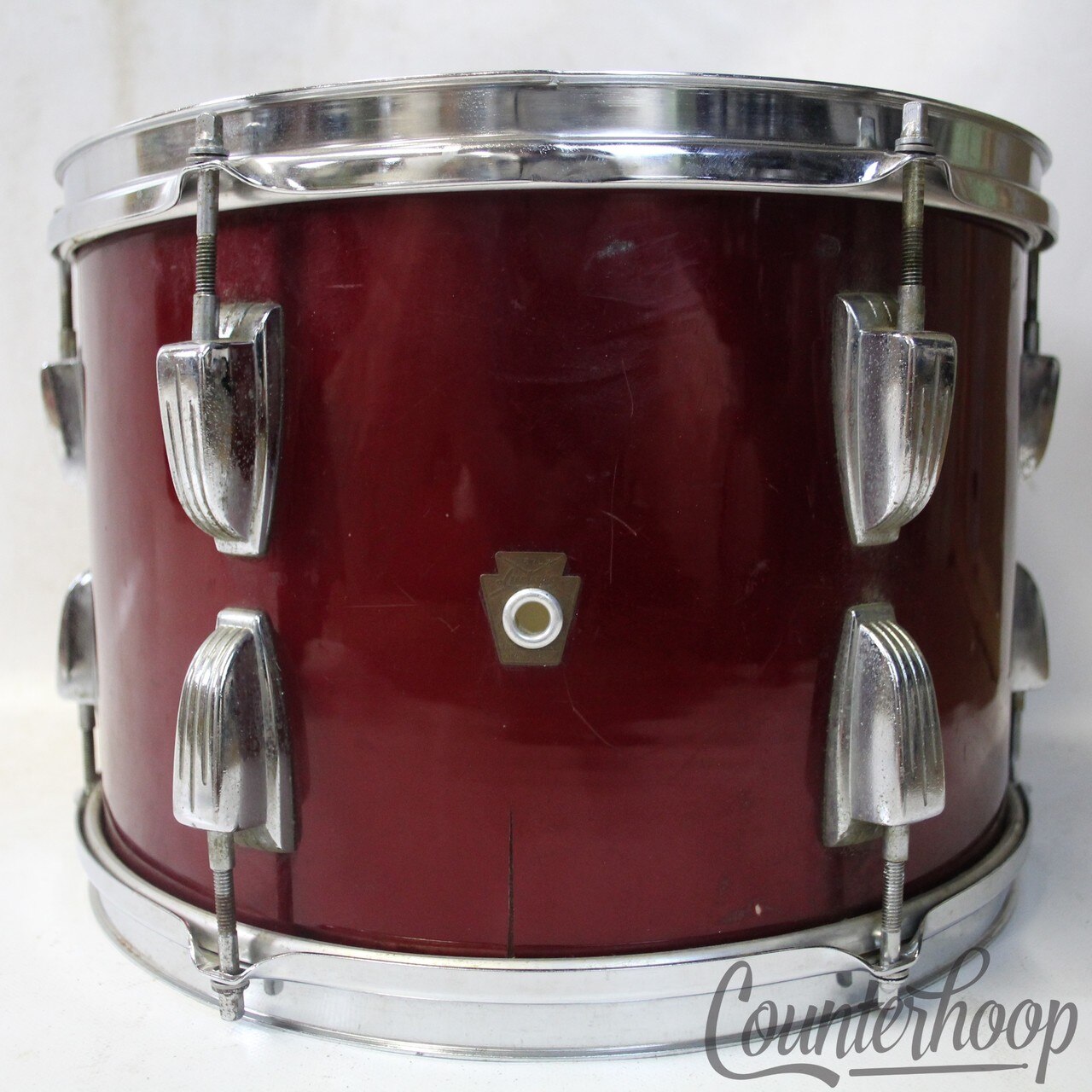 Ludwig 13x9"Super Classic Tom Drum Vintage 60s 3Ply African Mahogany/Maple Red* — main photograph
