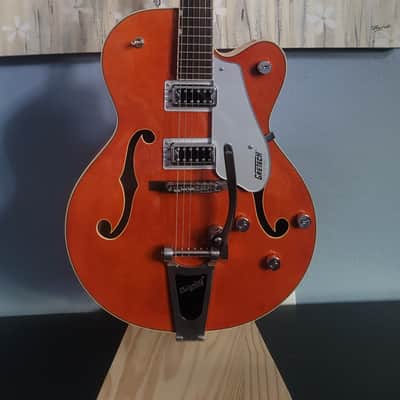 Gretsch G5420T Electromatic Hollow Body with Black Top Filter'Tron Pickups and Bigsby 2013 - 2016 Orange Stain image 1