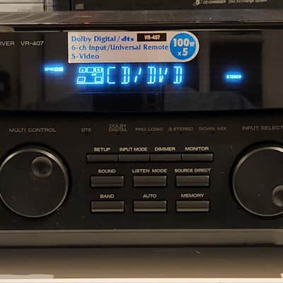 Kenwood Kenwood VR-407 5.1-channel A/V receiver 90s - Black image 1