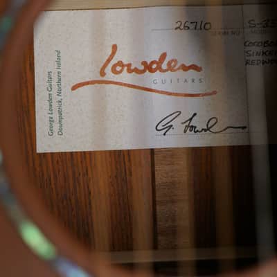 2023 Lowden S-35 CO/SRW Cocobolo / Sinker Redwood Top image 10