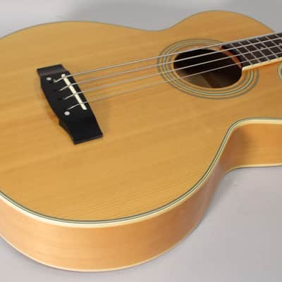 Washburn Vantage VB30CE Acoustic-Electric Cutaway Bass Natural w/OHSC image 10