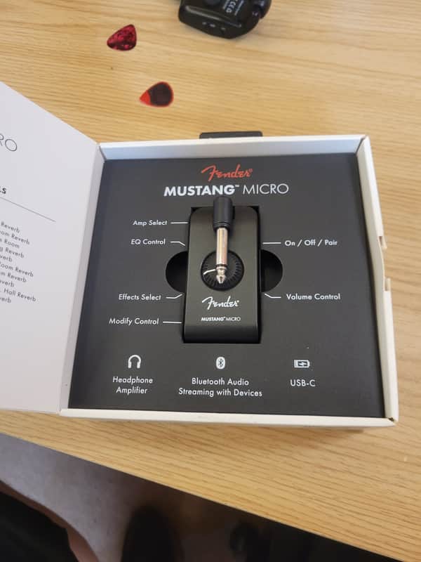 Immagine Fender Mustang Micro Guitar Headphone Amp 2021 - Present - Black - 1