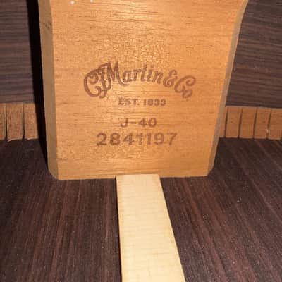 Minty! 2024 Martin J-40 Acoustic Guitar Natural + OHSC image 22