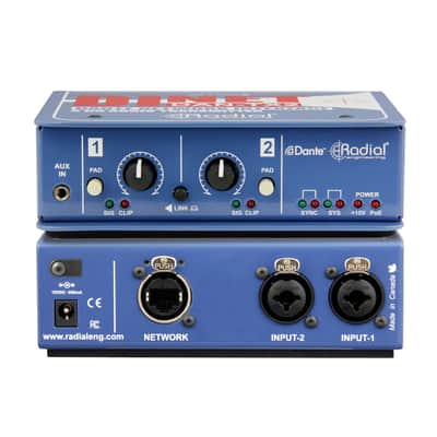Radial DiNet DAN-TX2 Dante Stereo Network Transmitter image 5