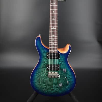 PRS SE 1 OF 1000 LIMITED EDITION EXOTIC CUSTOM 24 - BURLED ASH LAKE BLUE image 1