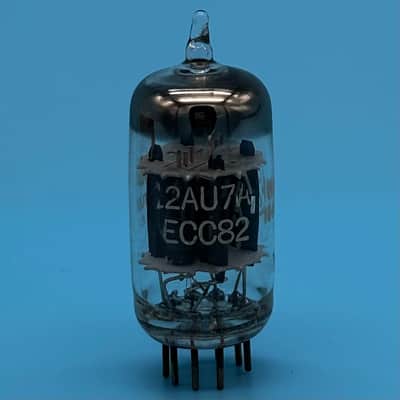 1967 GE 12AU7A ECC82 Vintage Short Gray Plate Halo Getter Preamp Tube! T316 image 4