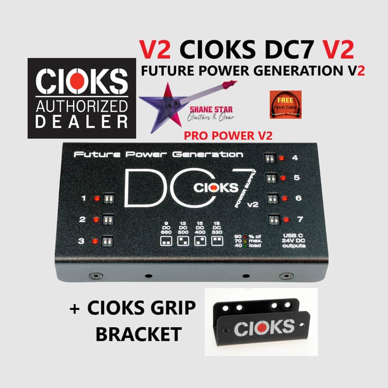CIOKS DC7 V2+GRIP⚡WATCHLIST OFFER! Bracket For Mounting to Pedaltrain Boards image 1