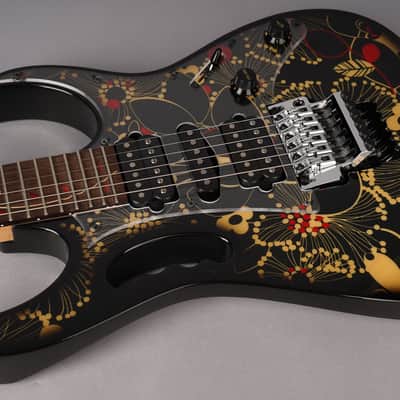 Ibanez JEM77-FP2 Steve Vai Signature - 2016 - Black Floral w/OHSC, Tags image 12