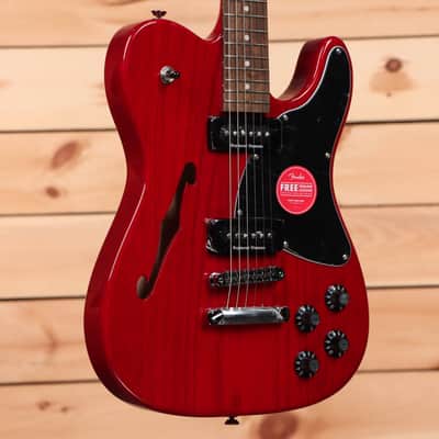Fender Jim Adkins JA-90 Telecaster Thinline - Crimson Red Transparent - ICF21005115 image 1