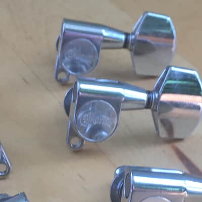 6 Genuine “Martin” Logo Acoustic Guitar Bolt On Chrome Tuners D35 HD28 Low Tab image 9