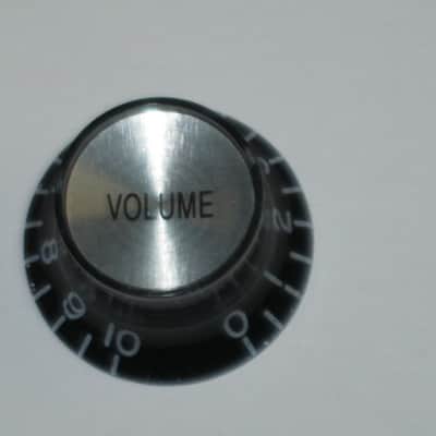 new open package (with packaging)  A+ genuine Gibson knobs: 1 VOLUME & 1 TONE PRMK-010, Top Hat with Silver Reflector (other 2 knobs NOT included) PRMK010 image 3