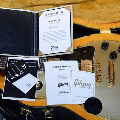 Gibson Custom Shop Les Paul Custom Special Order M2M Murphy Lab Lightly Aged Antique Silver 2024' image 12
