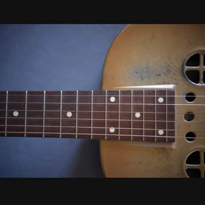 Dobro Gold Steel Resonator 1935 Cool Patina & Sound image 15