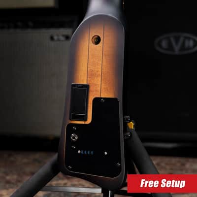 Ibanez Bass Workshop UB804 4-String Electric Upright Bass - Mahogany Oil Burst with Gig Bag image 2