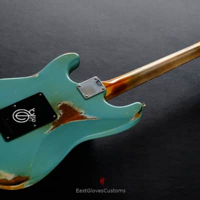 Fender Stratocaster Daphne blue Heavy Aged Relic image 14